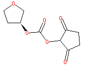 (3S)-TETRAHYDROFURANYLSUCCINIMIDYL-CARBONATE Structure